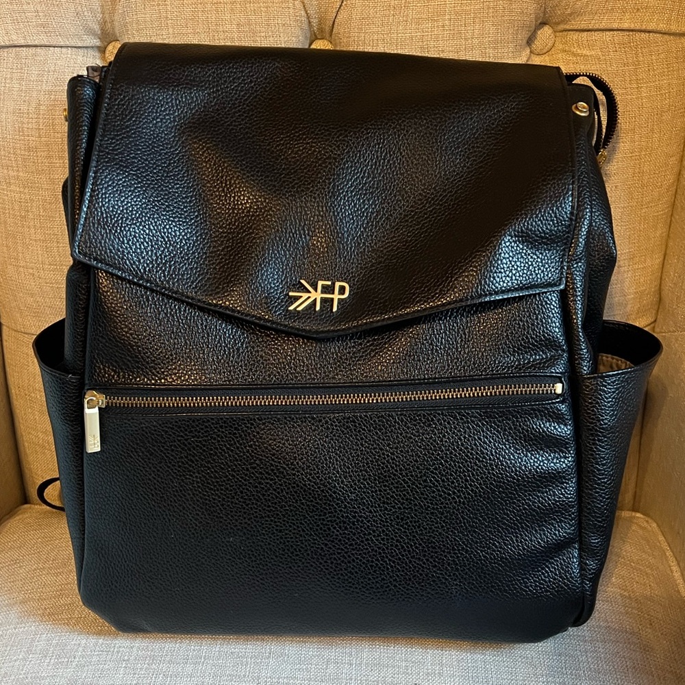 Freshly Picked Black Diaper Bag